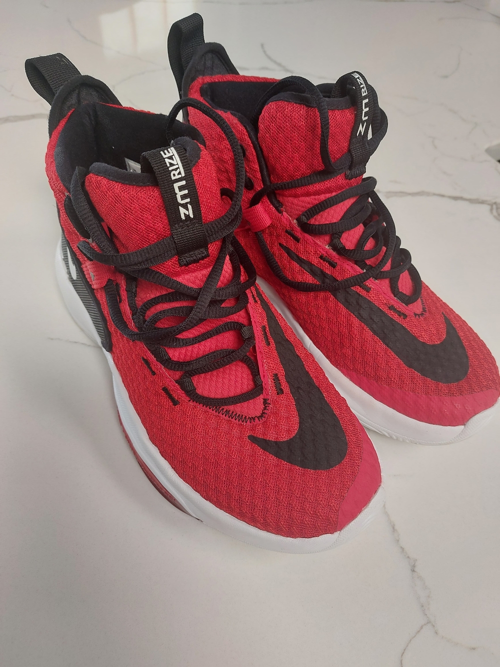 Nike Red High-Top Athletic Shoes